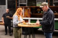 Becky Lynch and Steve Austin